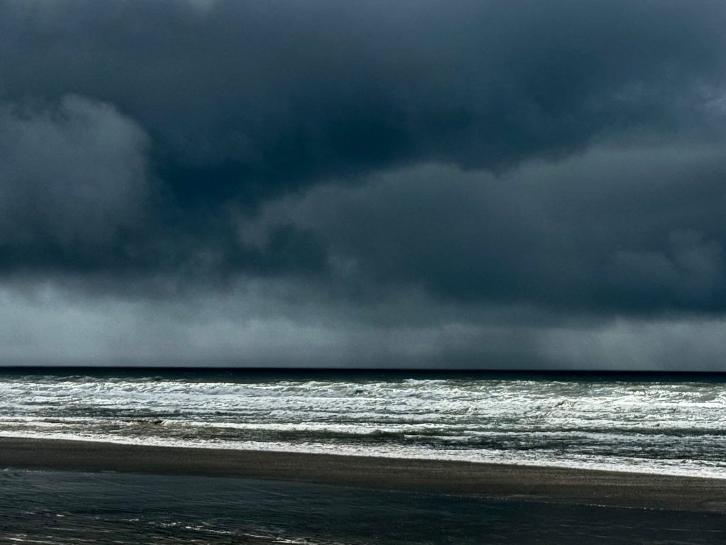 Pendine beach - stormy day in June 2026